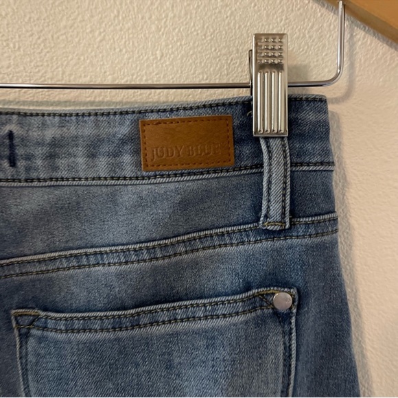 Judy Blue Thermadenim Undone Hem Boyfriend Jean Stretch Released Hem-5/27 - Picture 6 of 12